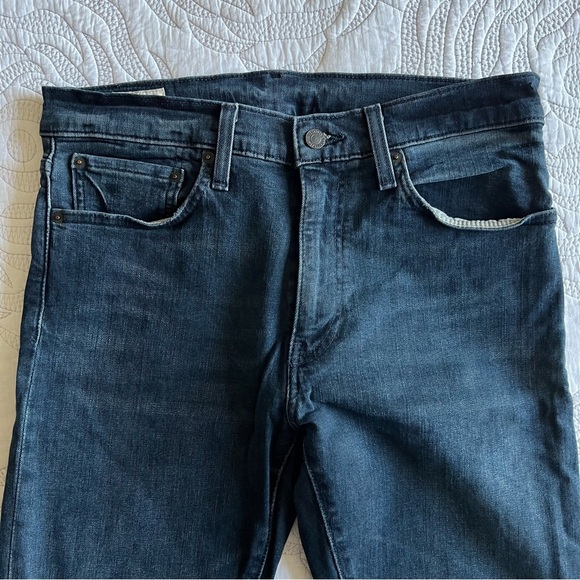 Levi's - Black Label - 512 Slim Taper Fit Flex Jeans - Abu - Dark Wash - Picture 3 of 11